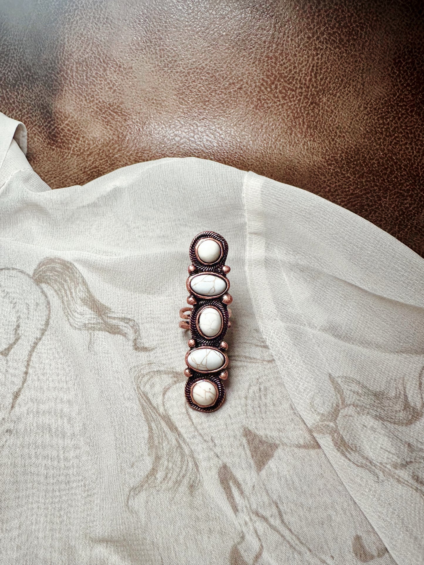 Elongated Copper Ring