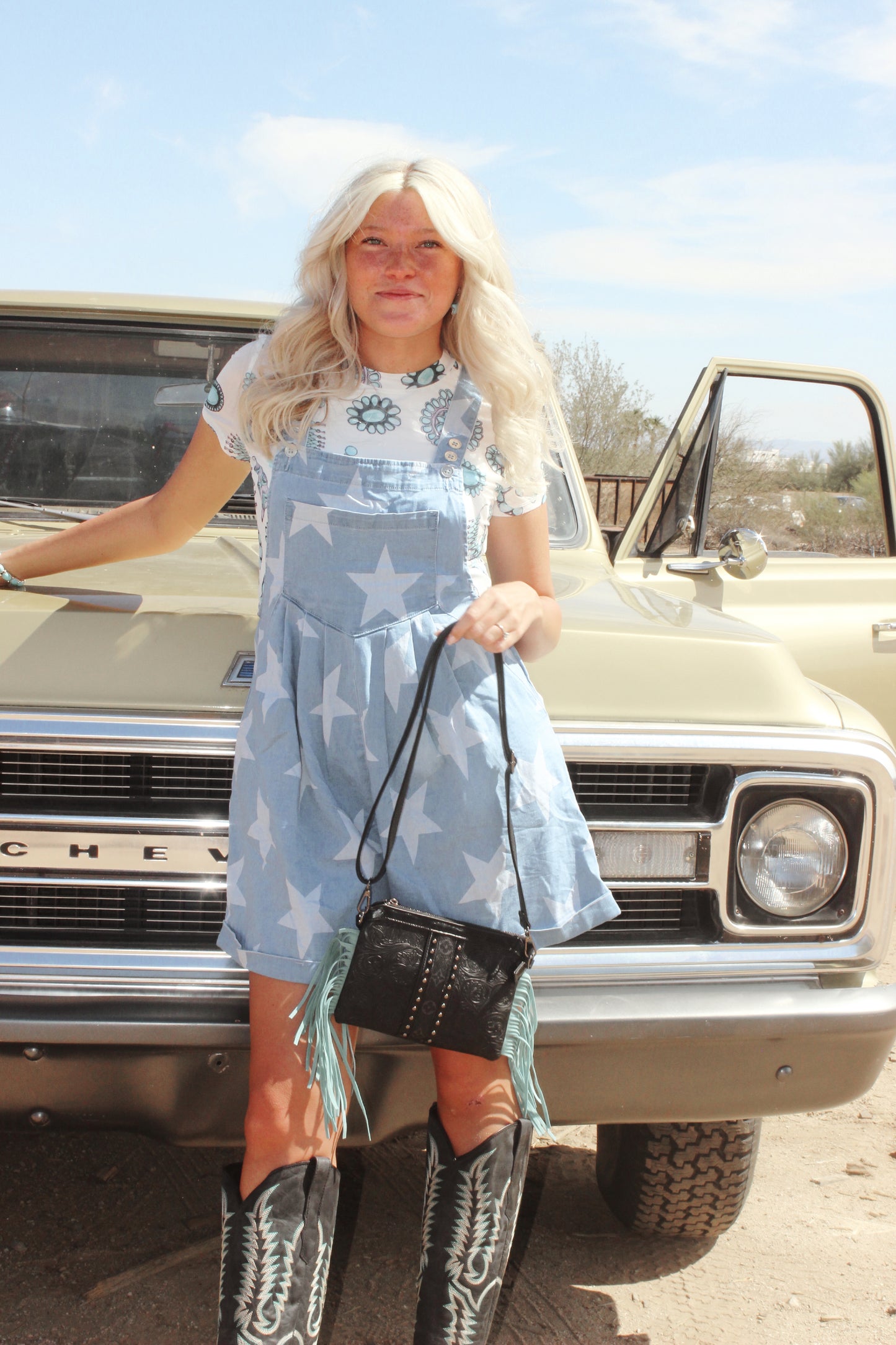 Turquoise Soul Mesh Tee