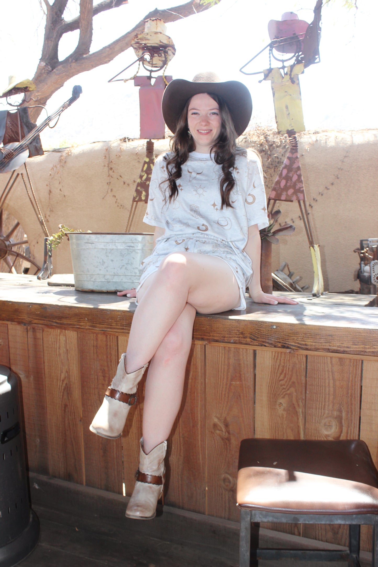 Rustic Rodeo Short Lounge Set