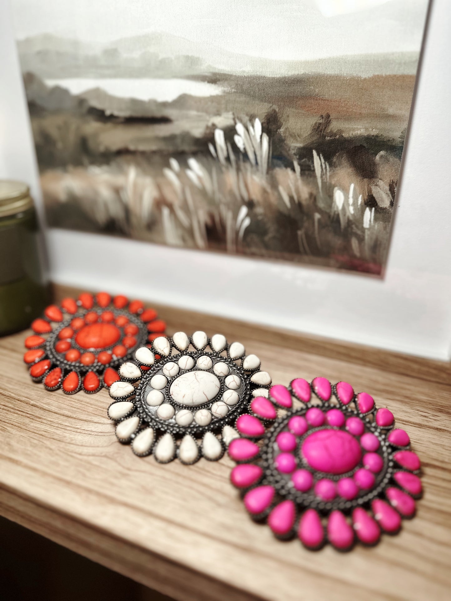 Cluster Stone Hair Clip