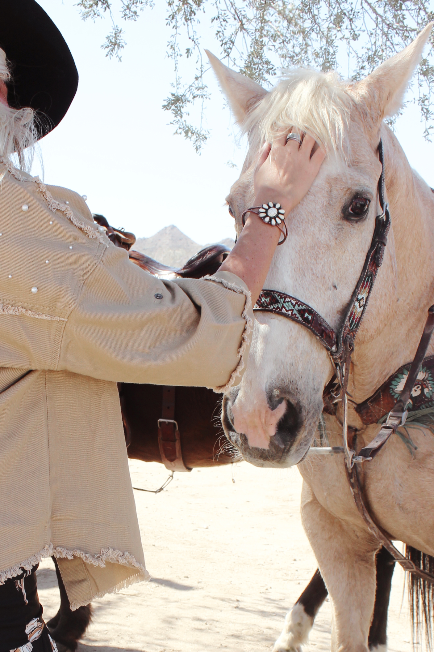 Bronze Desert Flower Cuff