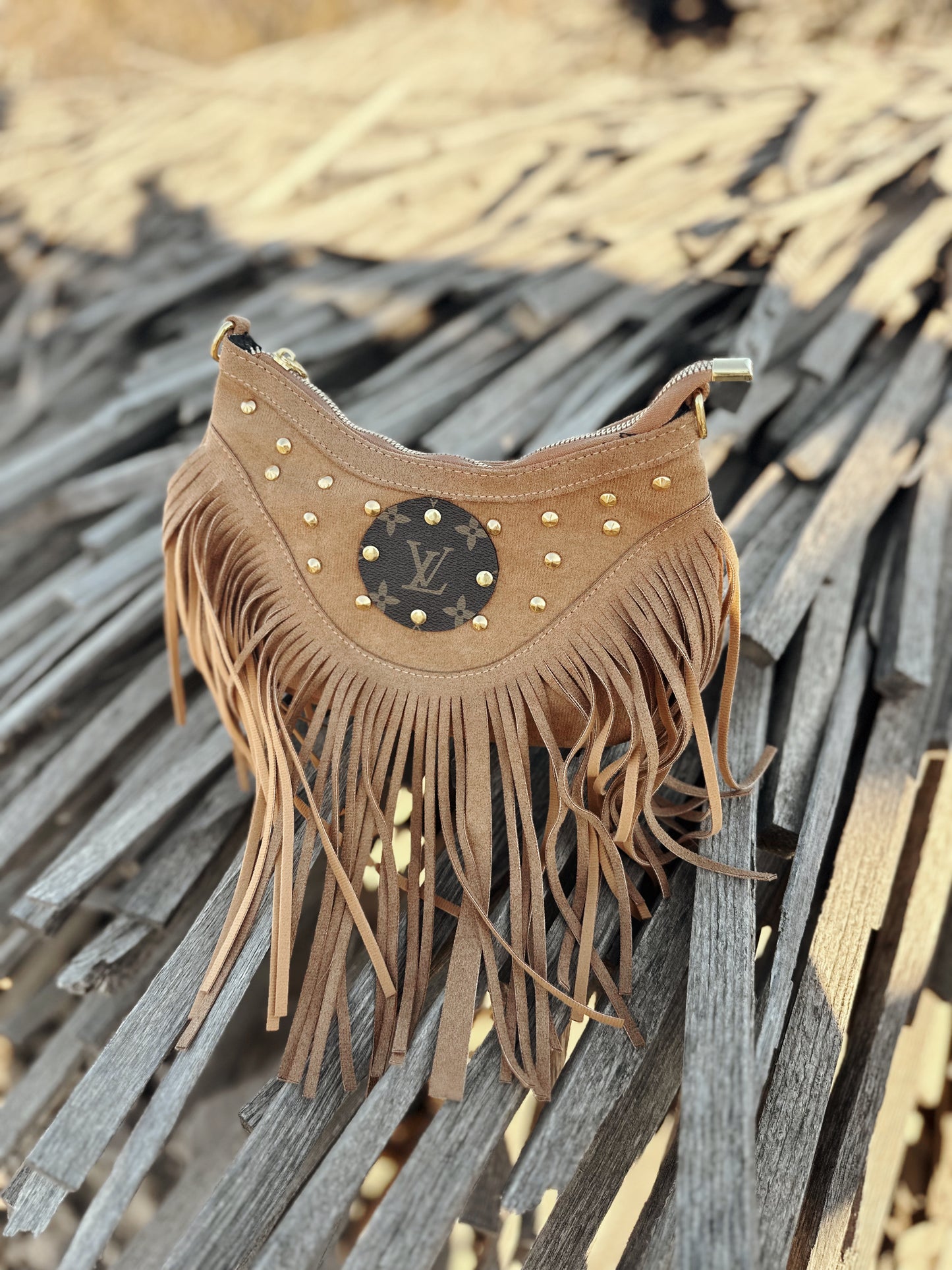 Small LV Fringe Stud Crossbody