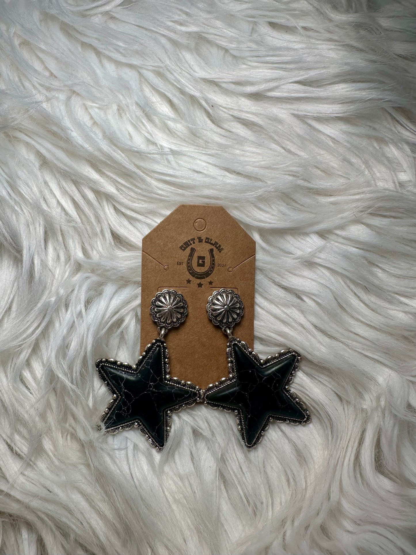 Lone Star Dangle Earrings