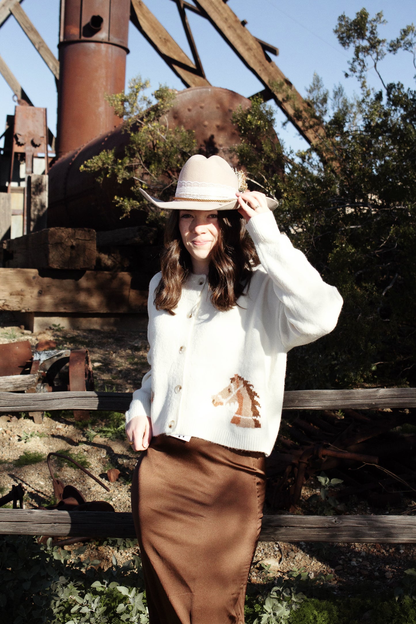 Saddle and Silk Skirt