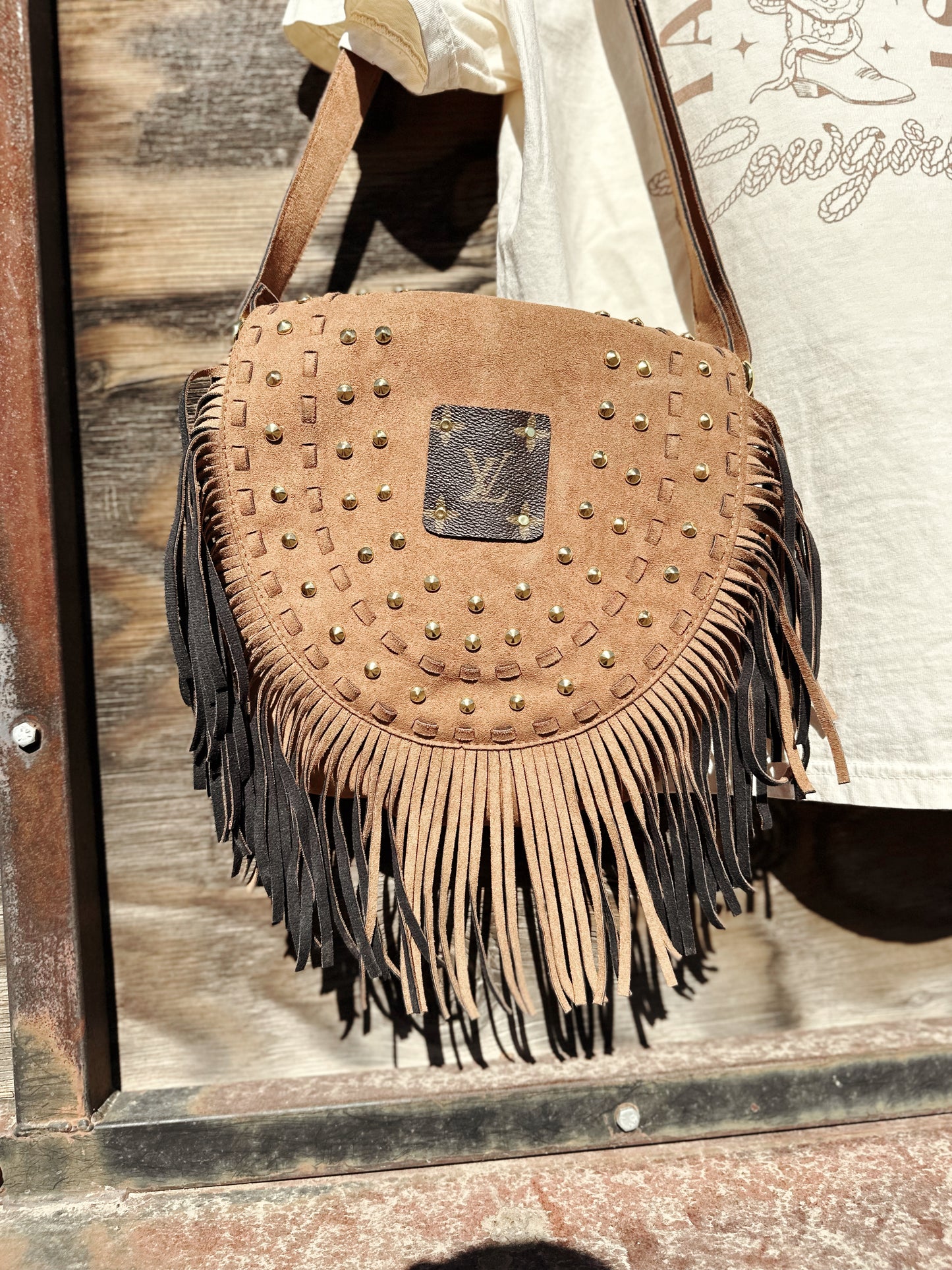 LV Fringe Stud Crossbody