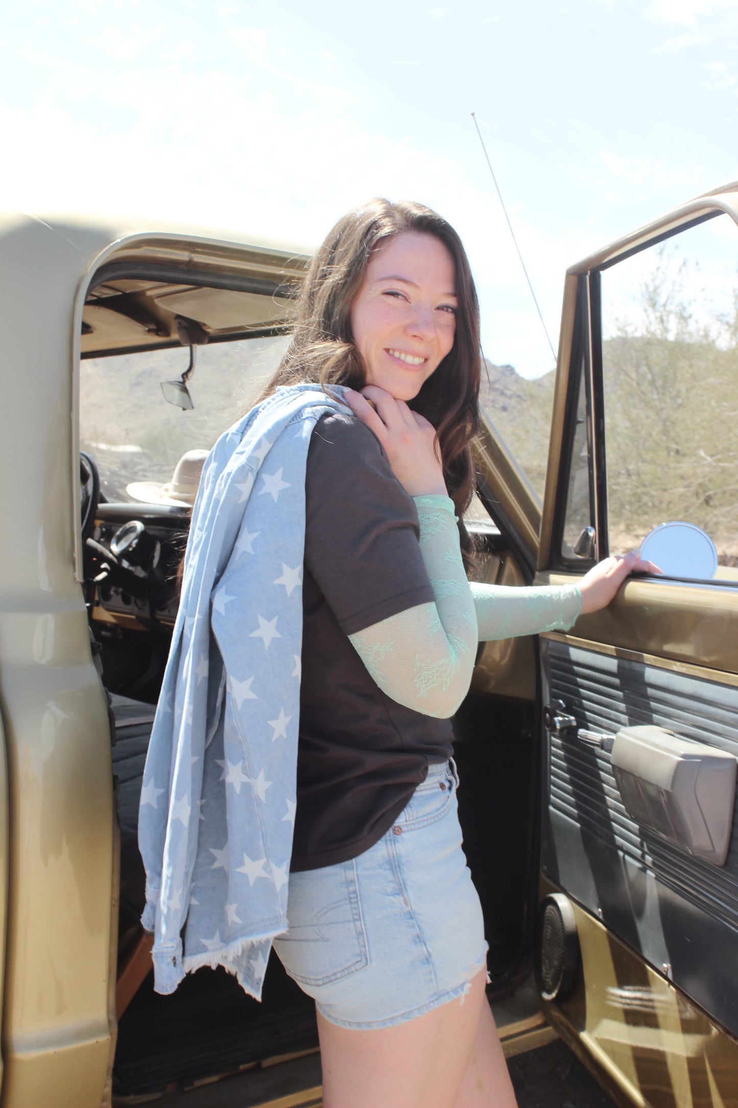 High Noon Lace Long Sleeve Top