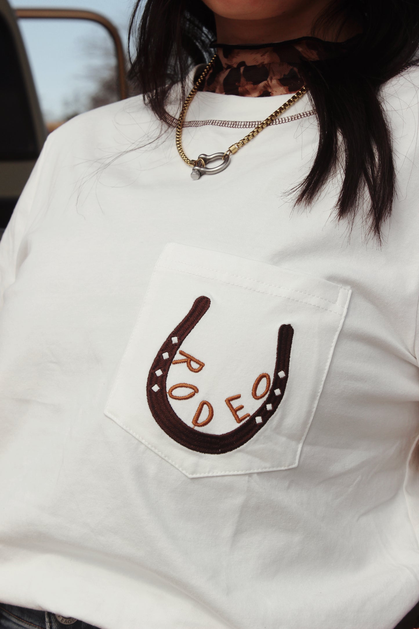 Ranch Hand Embroidered Pocket Tee
