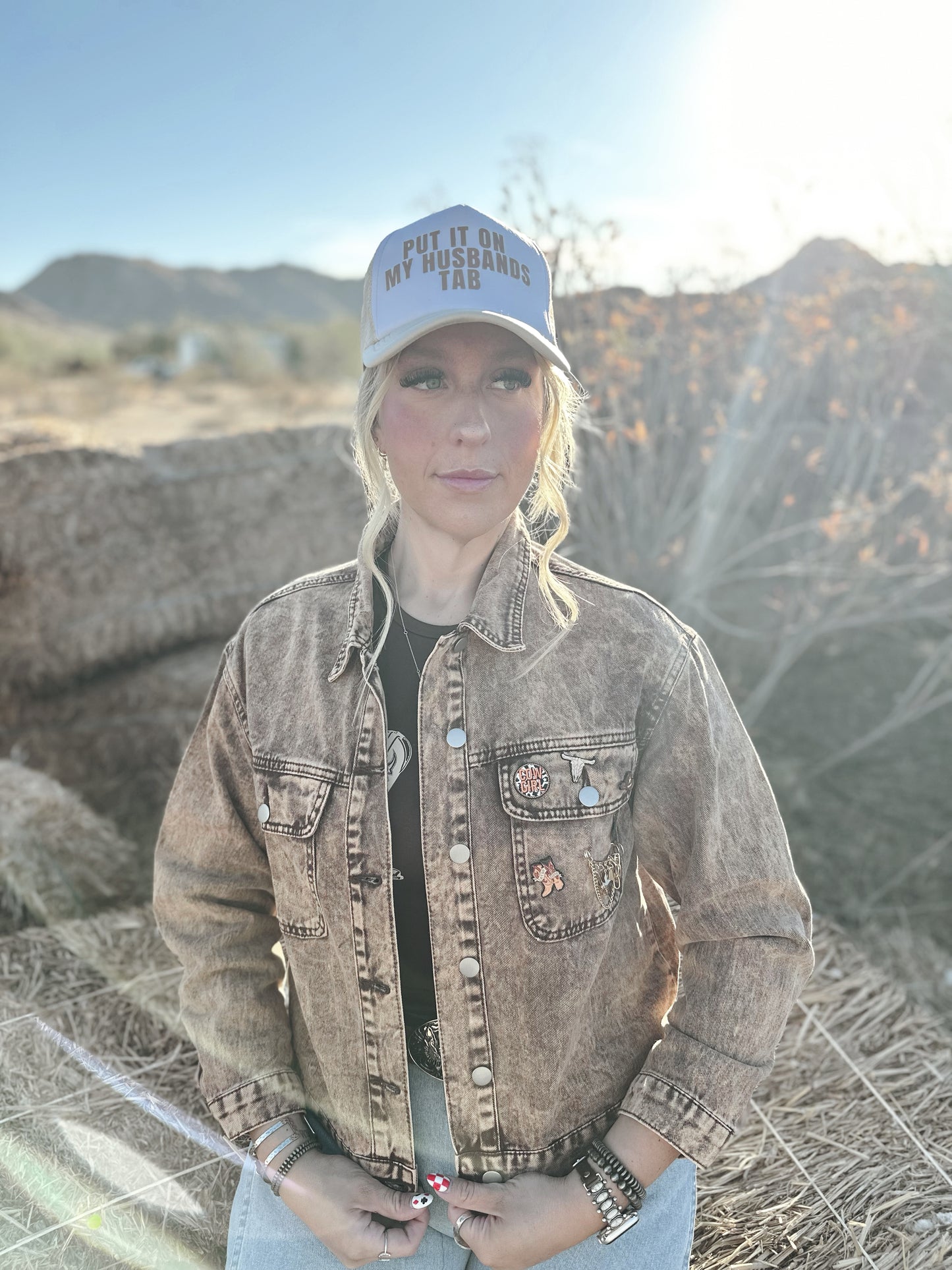 Husbands Tab Trucker Hat