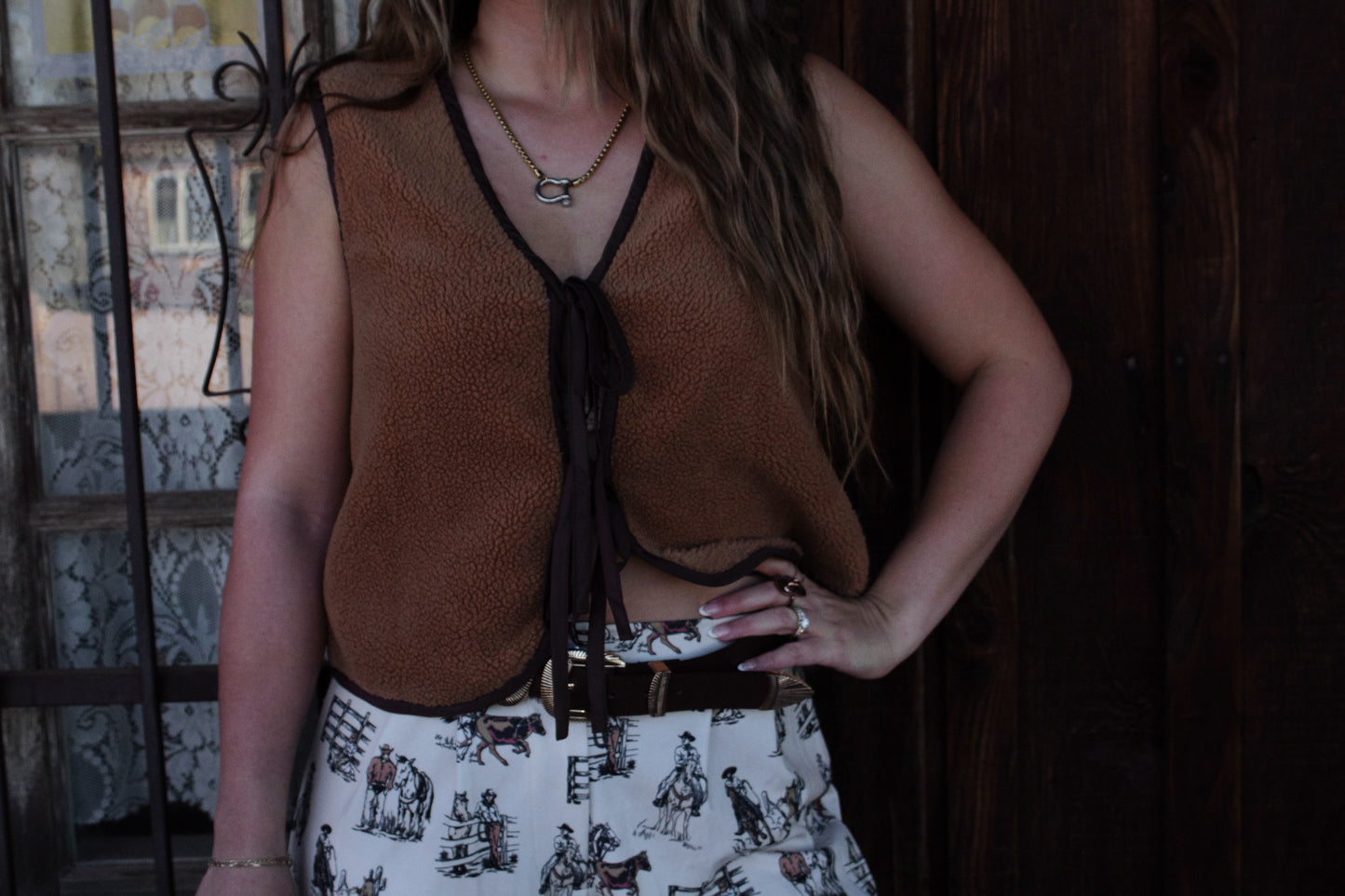 Double Buckle Leather Belt