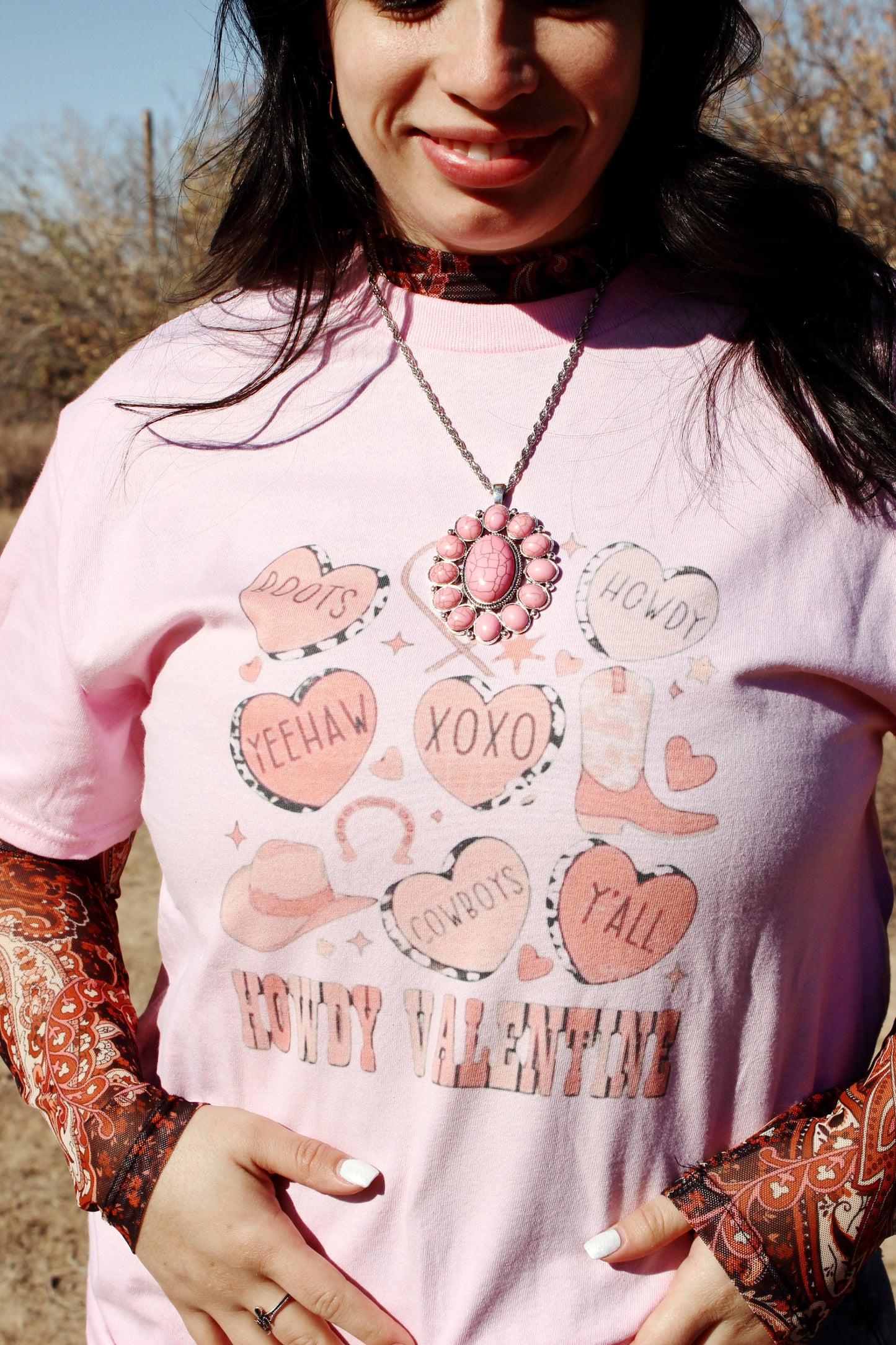 Pink Cluster Pendant