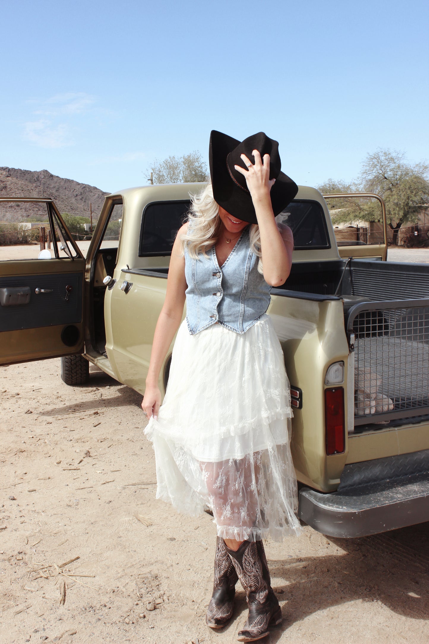 Rancher Roping Maxi Skirt