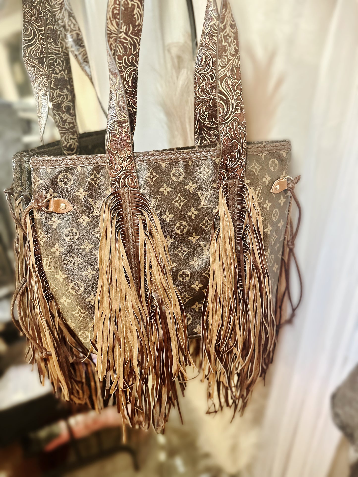 LV Fringe Tote Bag