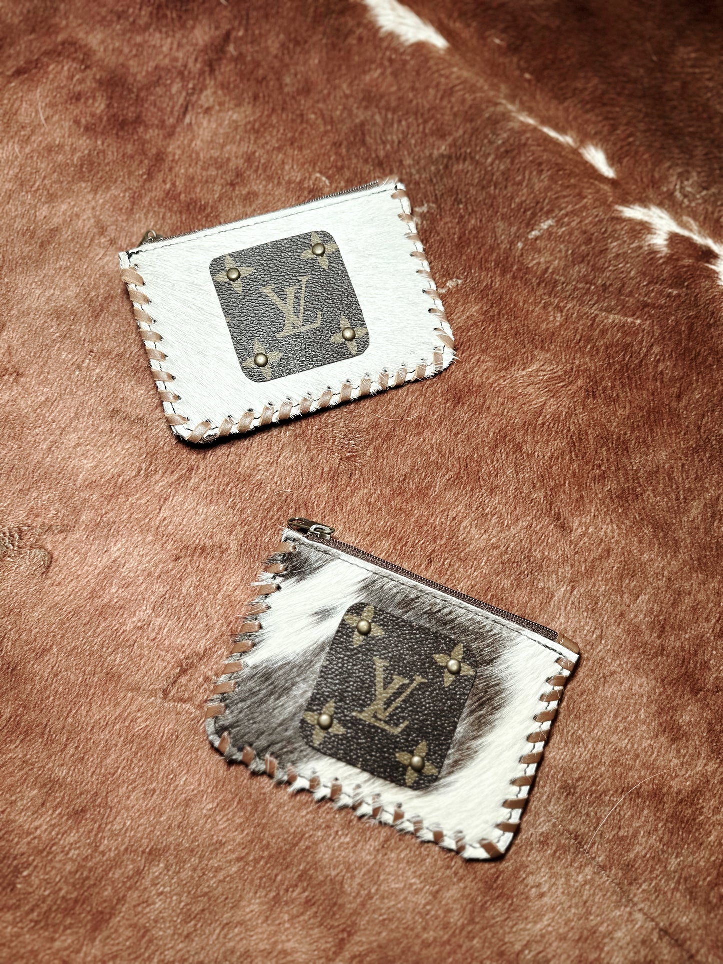 Cowhide Braided Wallet