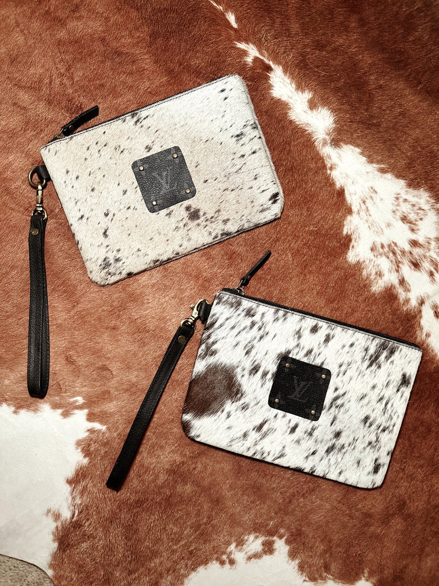Cowhide Wristlet