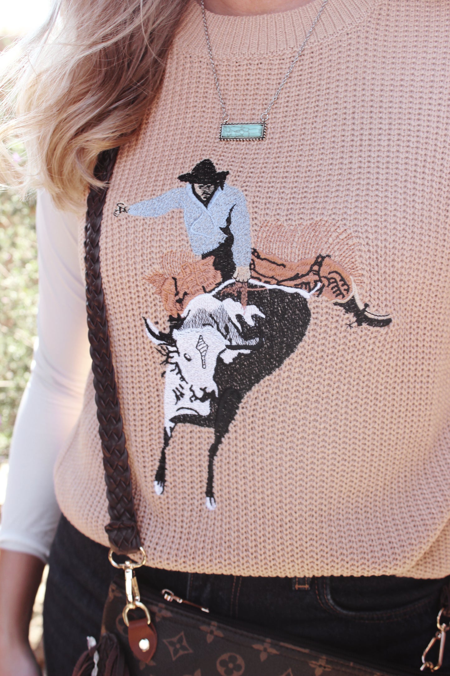 Turquoise Bar Necklace