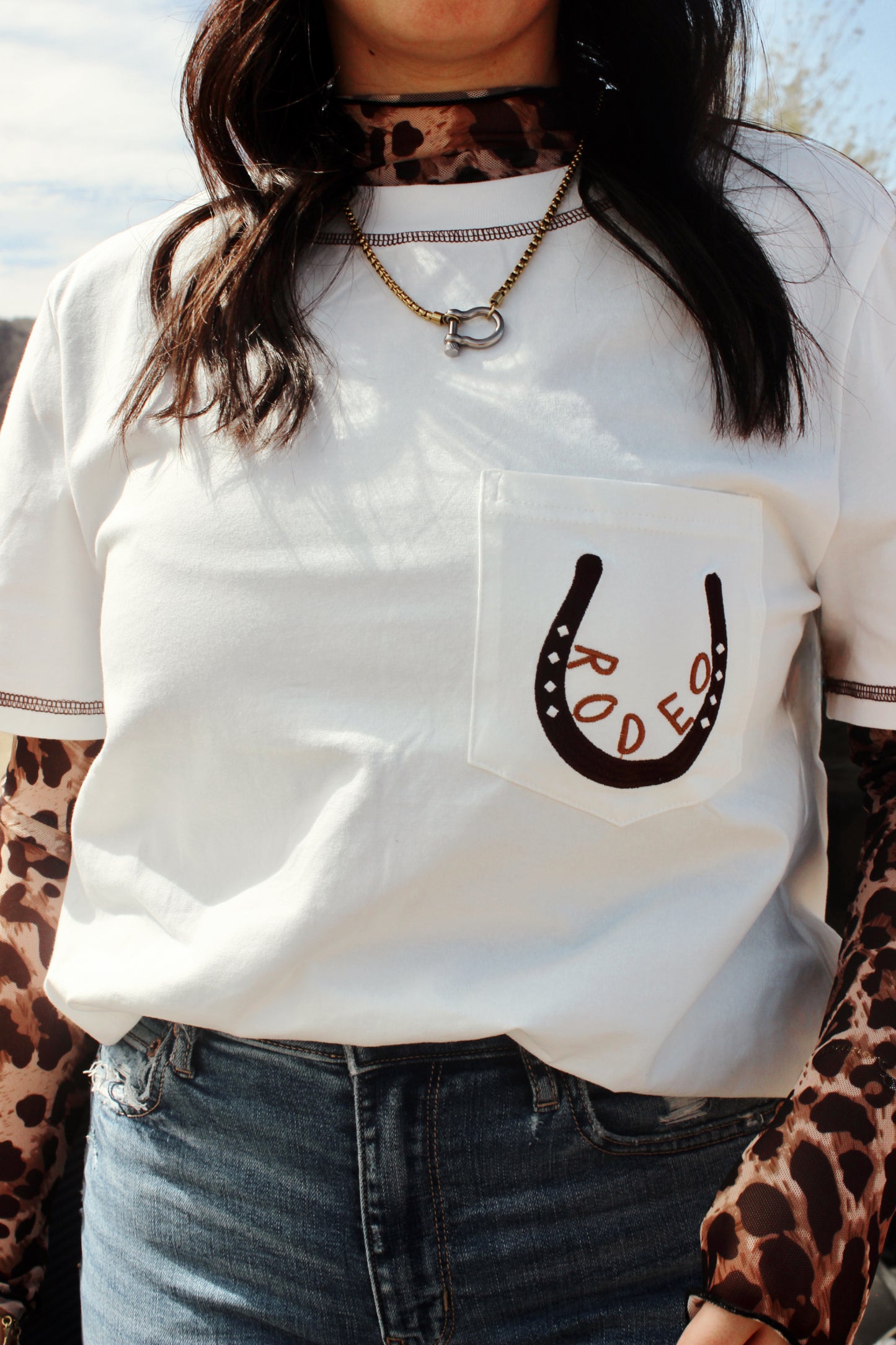 Duel Metal Horseshoe Necklace