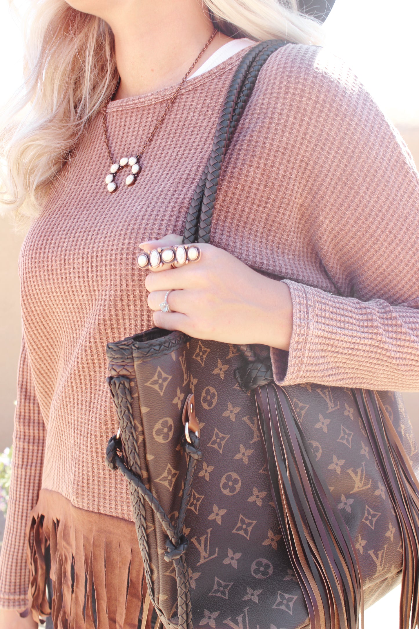 Elongated Copper Ring