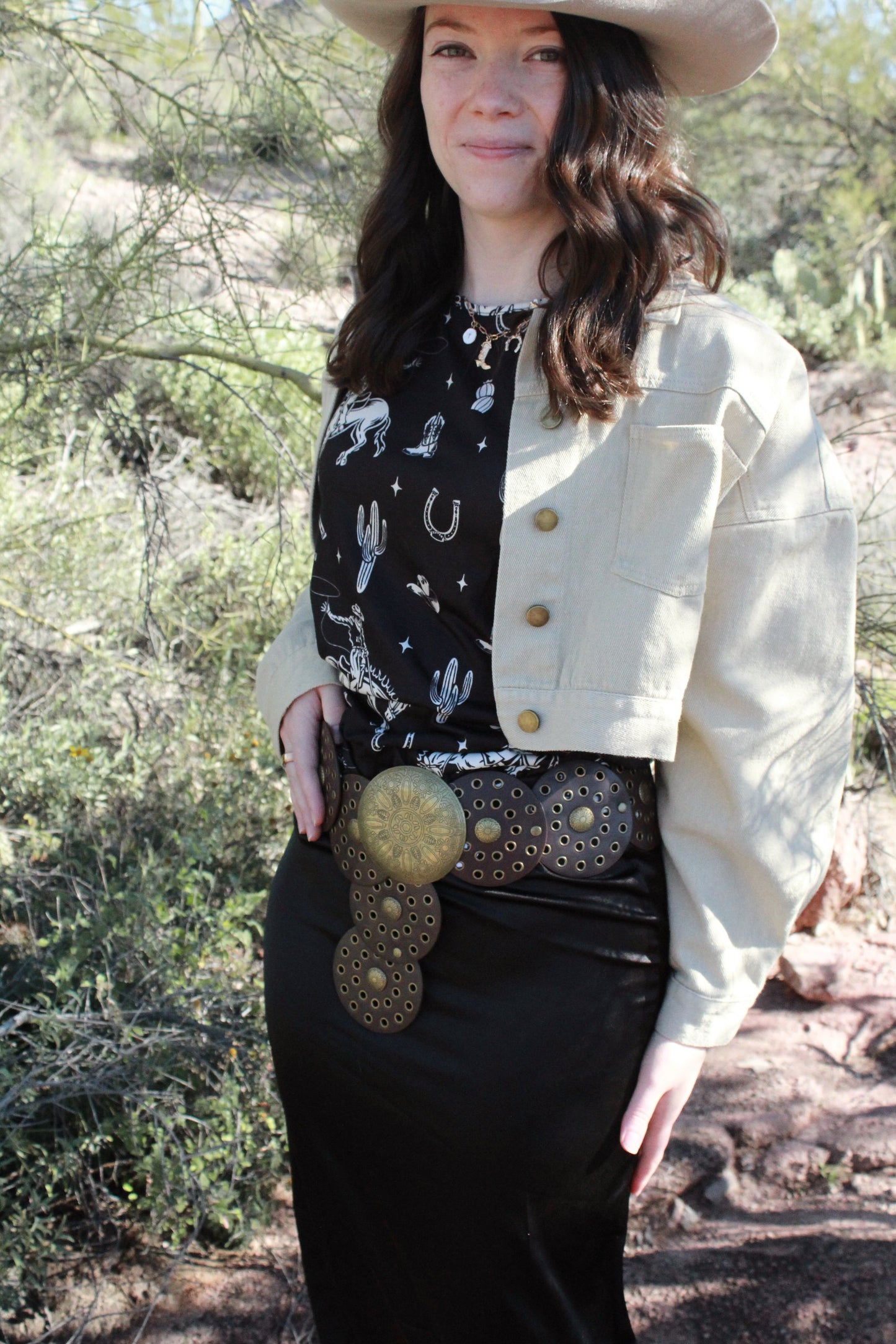 Saddle and Silk Skirt