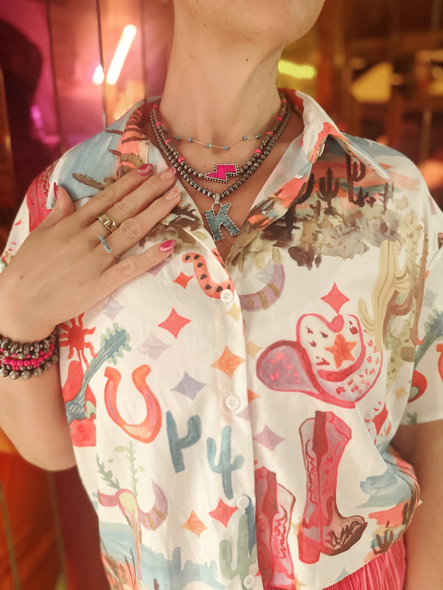 Gem Storm Lightening Necklace
