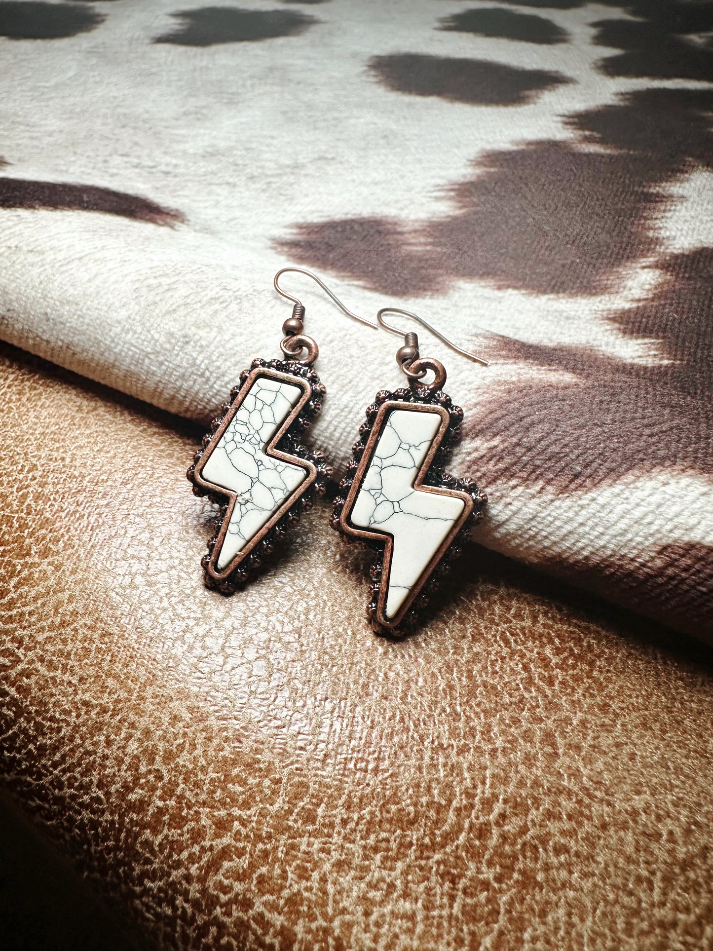 Gem Storm Lightening Dangle Earrings