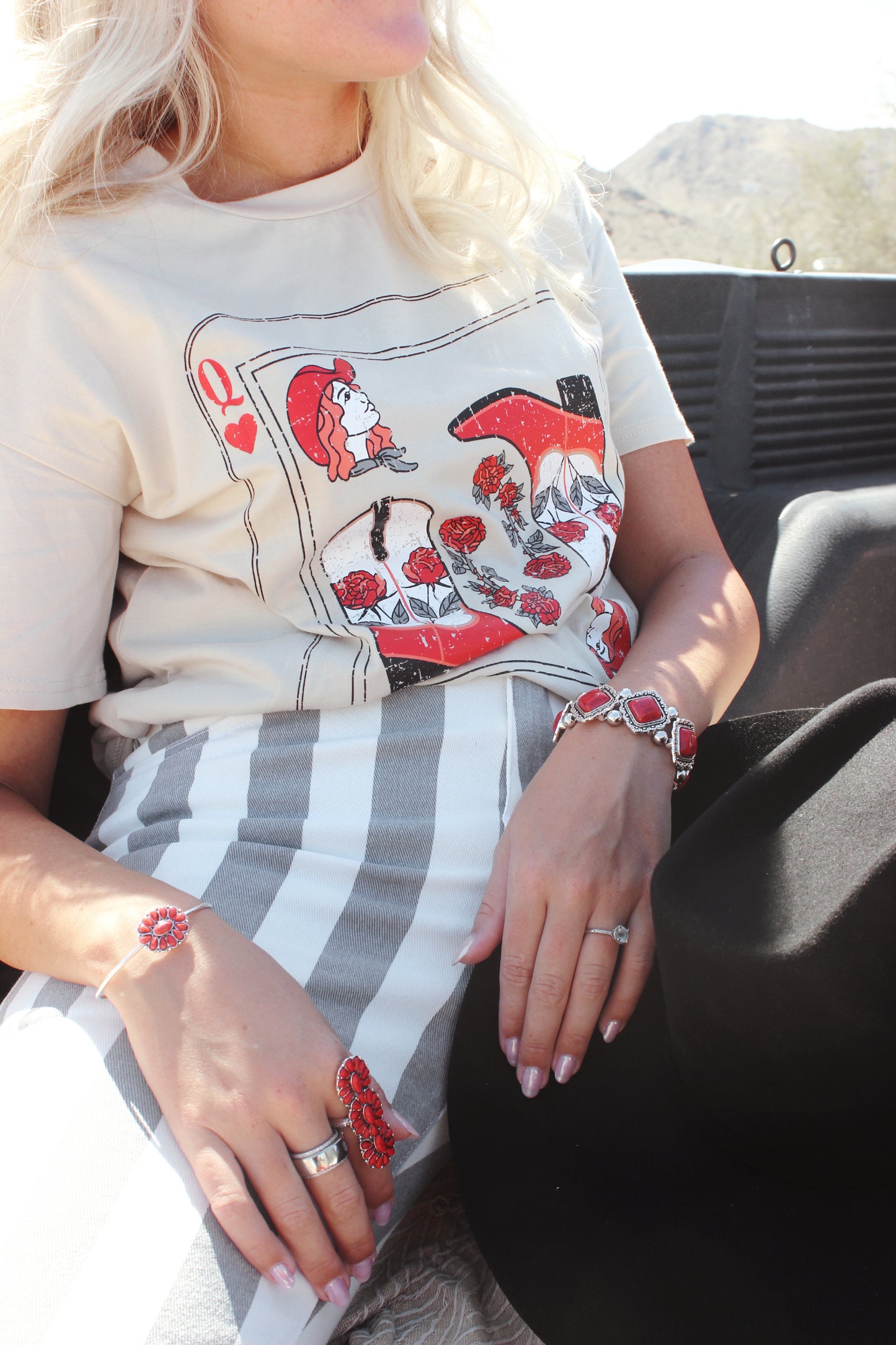 Rodeo Queen Distressed Graphic Tee