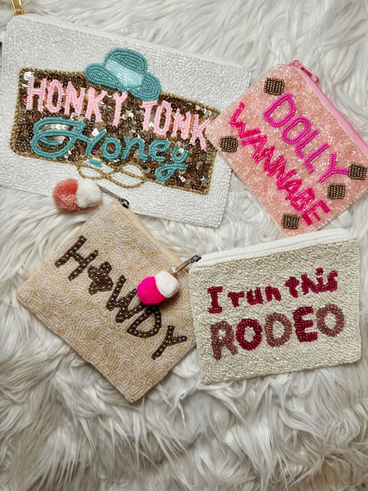 Honky Tonk Honey Wristlet