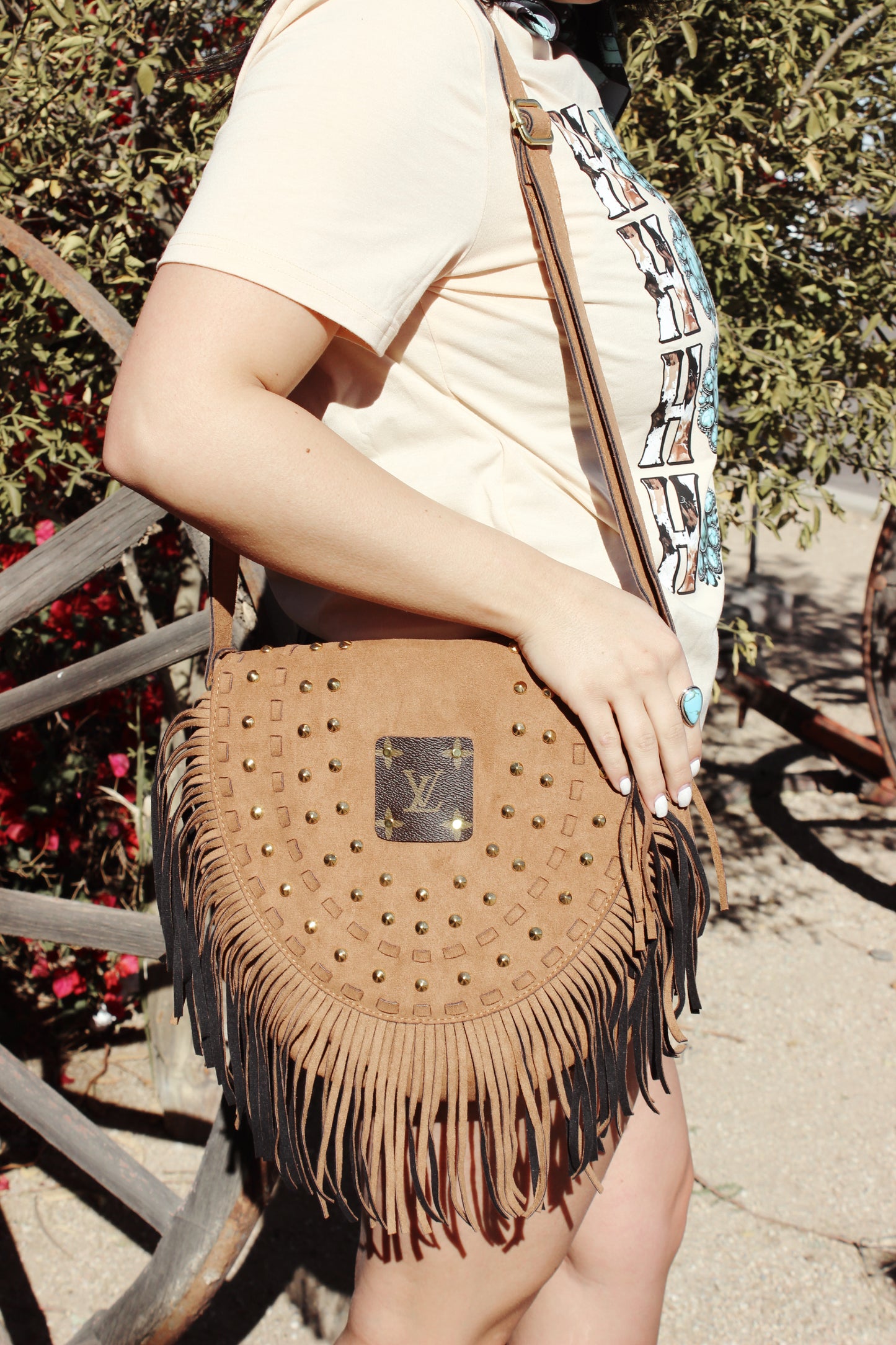 LV Fringe Stud Crossbody