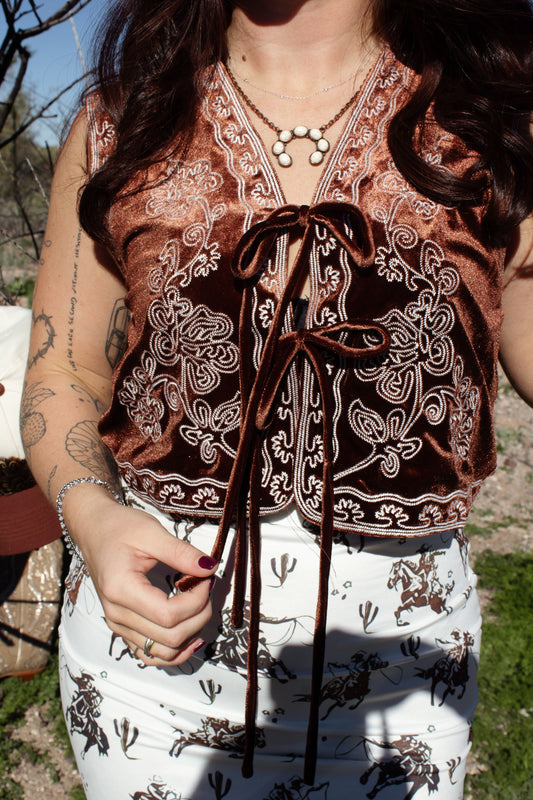 Copper Canyon Velvet Vest