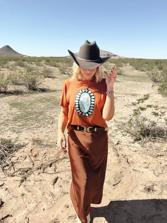 Saddle and Silk Skirt