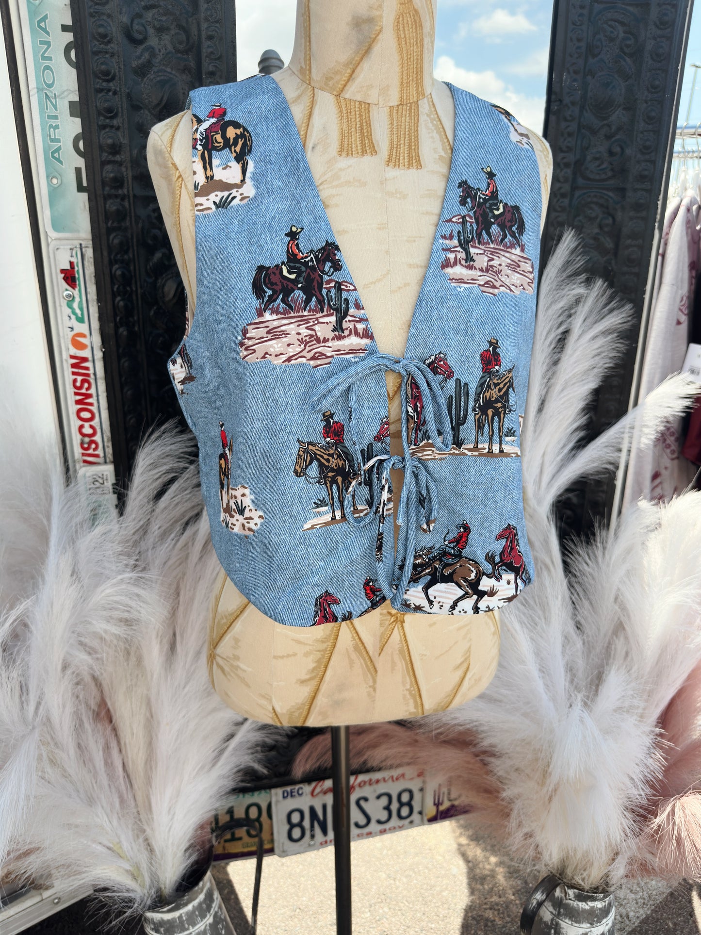 Painted Pony Tie Top