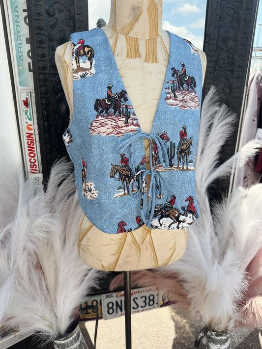 Painted Pony Tie Top