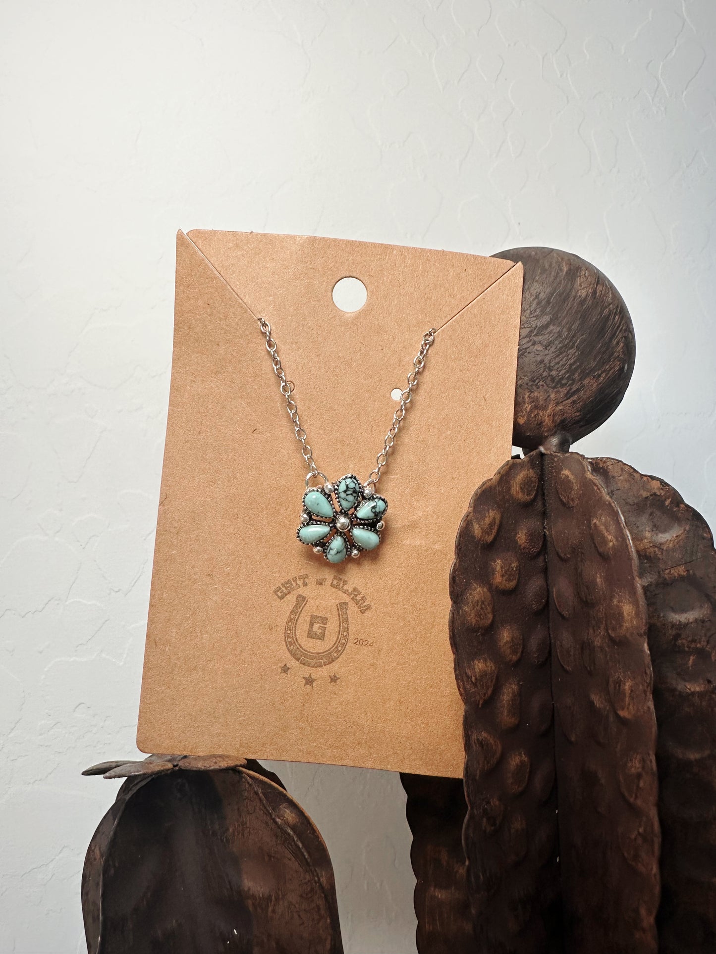 Desert Bloom Turquoise Necklace